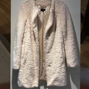 Topshop Champagne Short Coat Size 4
